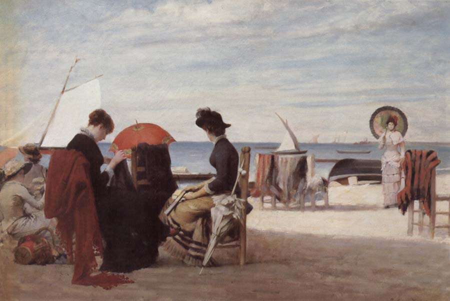 Beach Scene,Trouville